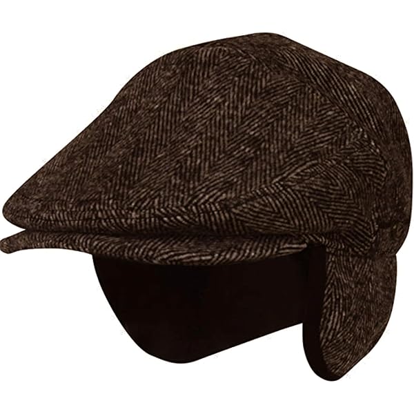【昭和ビンテージ】Ele-gance MEN'S FLAT CAP ブラウン Classic Mens Flat Caps and Cloth Hats - Gamble and Gunn